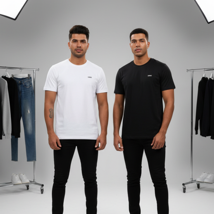Essential 2 Pack Tee - Black & White