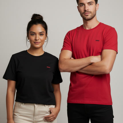 Essential 2 Pack Tee - Black & Red