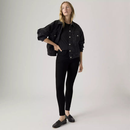 LEVIS 720 WOMEN'S HIRISE SUPER SKINNY JEANS - BLACK