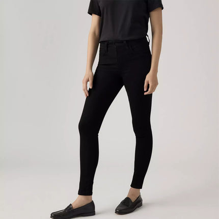 LEVIS 720 WOMEN'S HIRISE SUPER SKINNY JEANS - BLACK