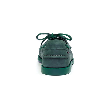 SEBAGO DOCKSIDES PORTLAND NUBUCK - INDIGO GREEN