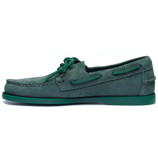 SEBAGO DOCKSIDES PORTLAND NUBUCK - INDIGO GREEN