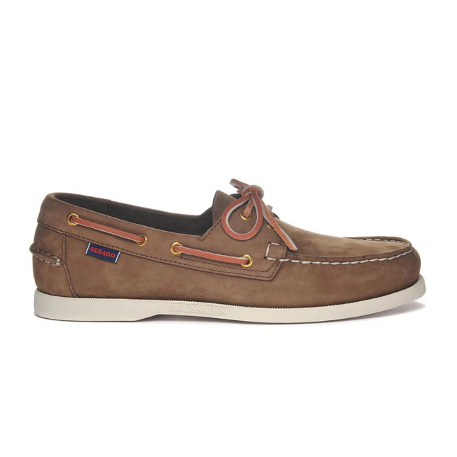 SEBAGO DOCKSIDE PORTLAND NUBUCK - BROWN