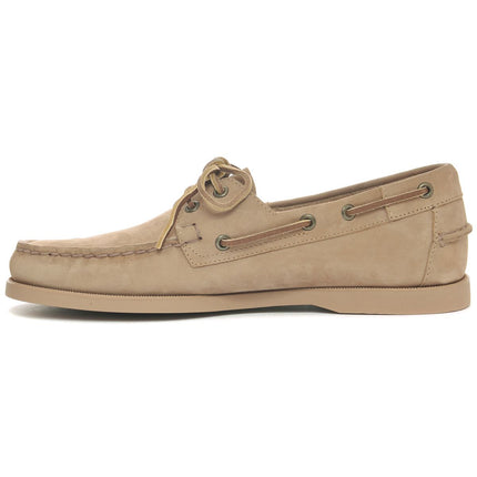 SEBAGO DOCKSIDE PORLAND NUBUCK - BROWN TAUPE