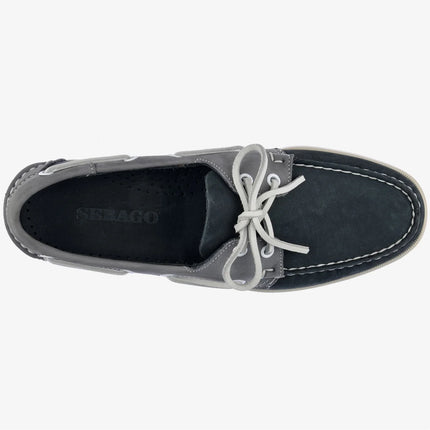 SEBAGO PORTLAND SPINNAKER NUBUCK - NAVY GREY