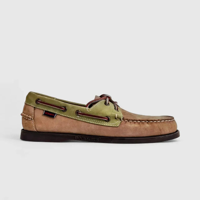 SEBAGO PORTLAND SPINNAKER NBK - BEIGE GREEN
