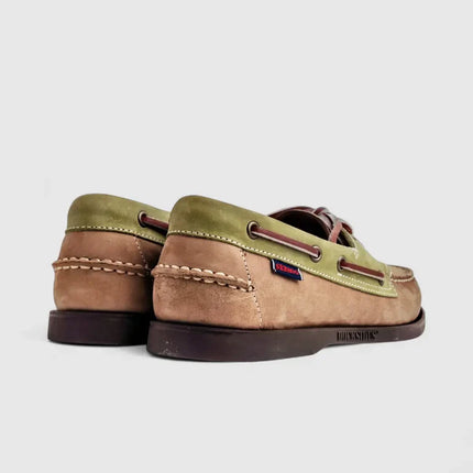 SEBAGO PORTLAND SPINNAKER NBK - BEIGE GREEN