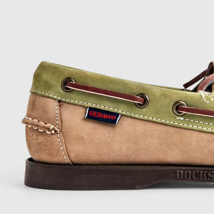 SEBAGO PORTLAND SPINNAKER NBK - BEIGE GREEN