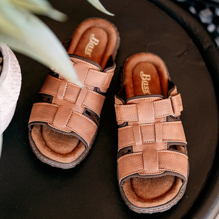 BASS TERRA SLIP ON SANDAL - TAN