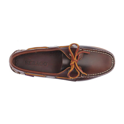 SEBAGO DOCKSIDES PORTLAND WAXED WMN - BROWN