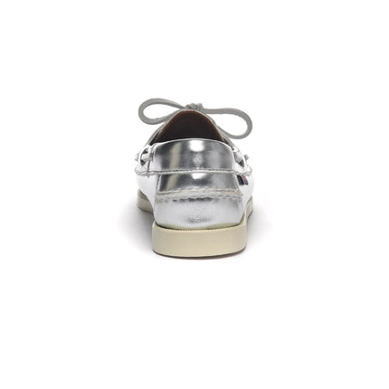 SEBAGO DOCKSIDES PORTLAND MET WMN - SILVER