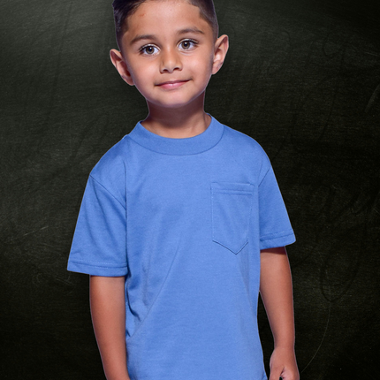 Classic Kids Pocket T Short Sleeve - Airforce
