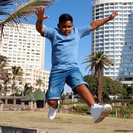 Classic Kids Pocket T Short Sleeve - Airforce