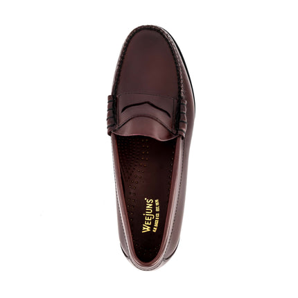 BASS WEEJUN LARSON MOC PENNY - BURGUNDY BRUSH