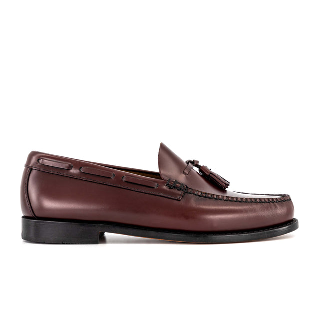 BASS WEEJUNS LARKIN MOC TASSEL - BURGUNDY BRUSH