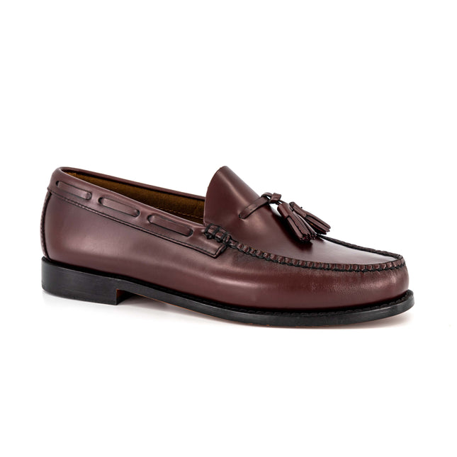 BASS WEEJUNS LARKIN MOC TASSEL - BURGUNDY BRUSH