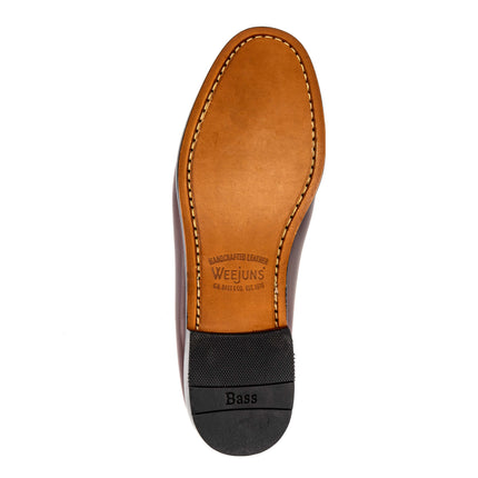 BASS WEEJUNS LARKIN MOC TASSEL - BURGUNDY BRUSH