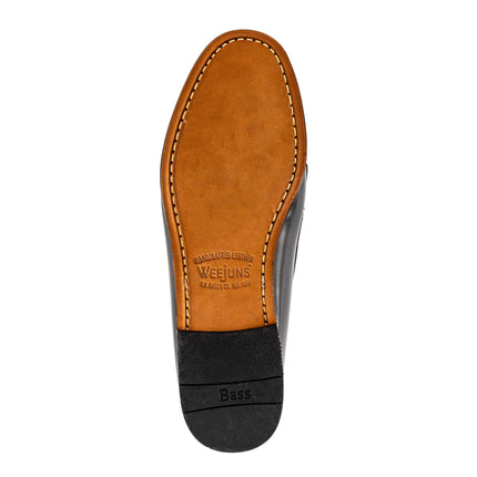 BASS WEEJUNS LAYTON MOC KILTIE - BLACK BRUSH