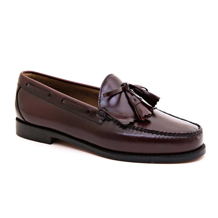 BASS WEEJUNS LAYTON MOC KILTIE - BURGUNDY BRUSH