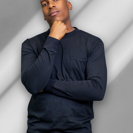 Classic Pocket T Long Sleeve - Black
