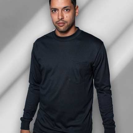 Classic Pocket T Long Sleeve - Black