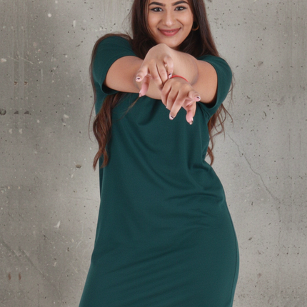 Classic Pocket T Dress - Bottle