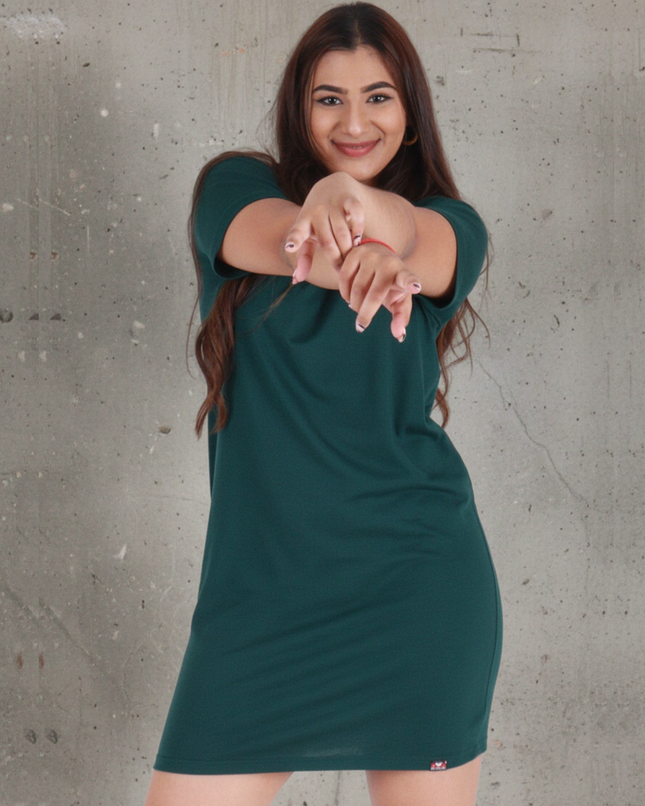 Classic Pocket T Dress - Bottle