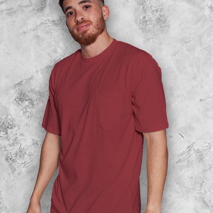 Classic Pocket T Short Sleeve - Brick Red