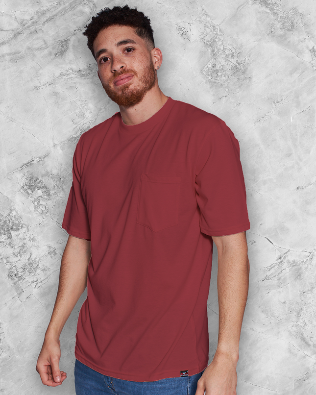 Classic Pocket T Short Sleeve - Brick Red