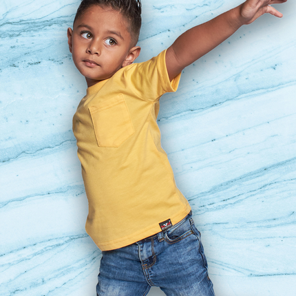 Classic Kids Pocket T Short Sleeve - Butter