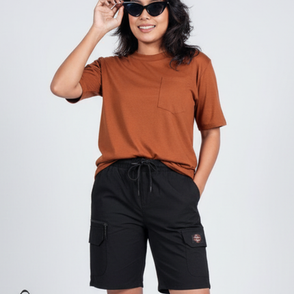 Hiking Cargo Shorts - Black