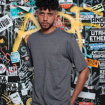 Classic Pocket T Short Sleeve - Charcoal Melange