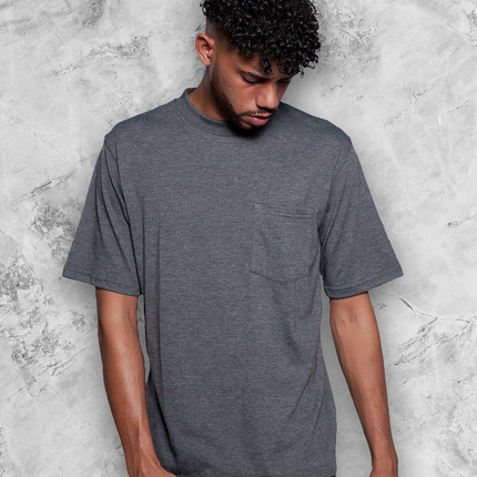 Classic Pocket T Short Sleeve - Charcoal Melange