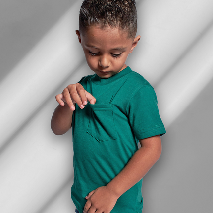Classic Kids Pocket T Short Sleeve - Forest