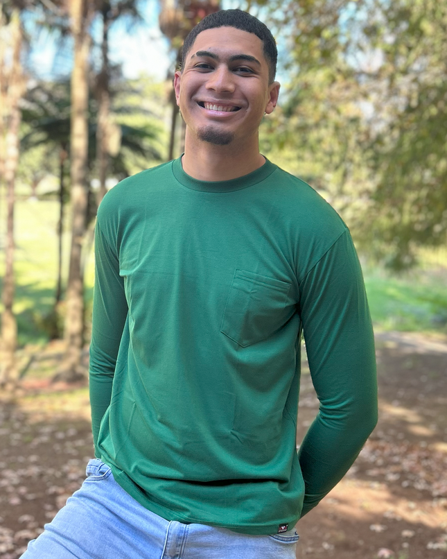 Classic Pocket T Long Sleeve - Forest