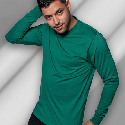 Classic Pocket T Long Sleeve - Forest