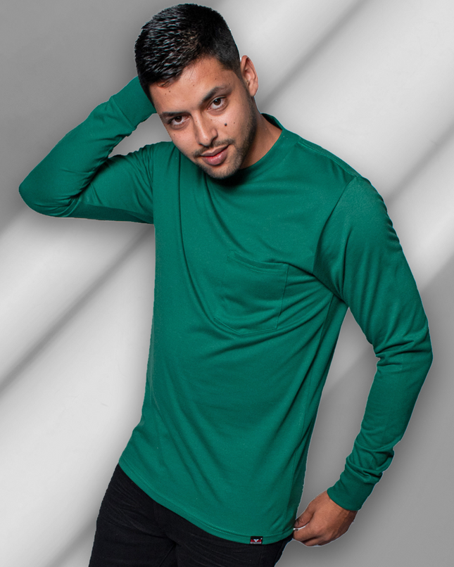 Classic Pocket T Long Sleeve - Forest