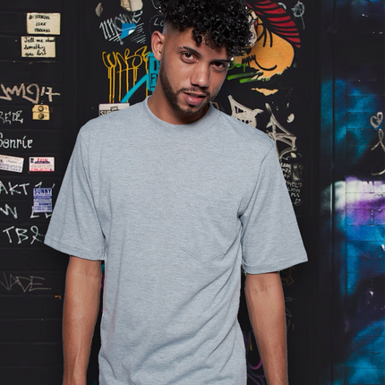 Classic Pocket T Short Sleeve - Grey Melange