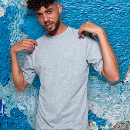 Classic Pocket T Short Sleeve - Grey Melange