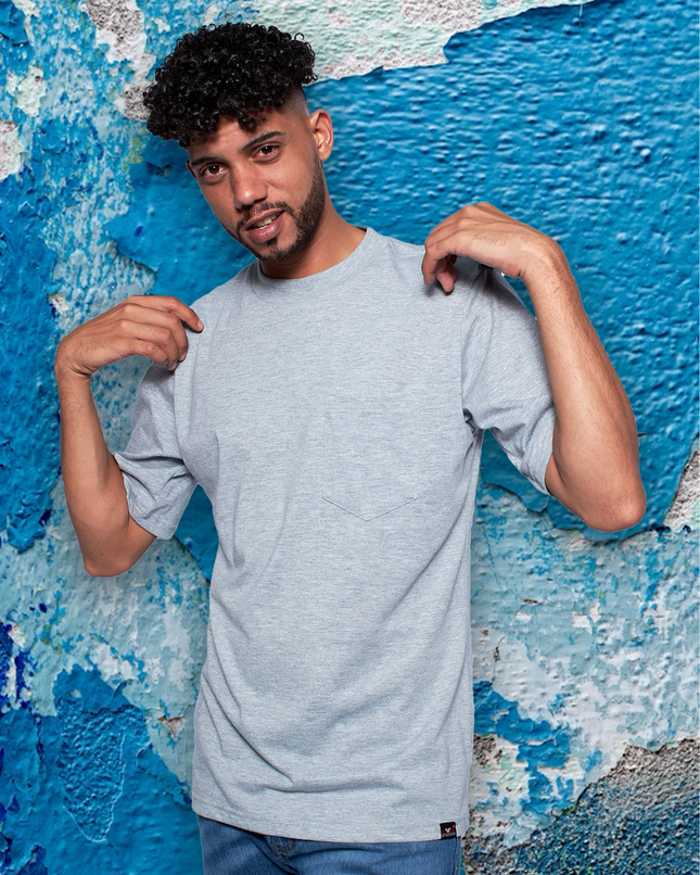 Classic Pocket T Short Sleeve - Grey Melange