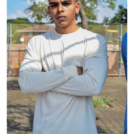 Classic Pocket T Long Sleeve - Ivory