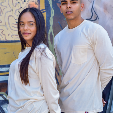 Classic Pocket T Long Sleeve - Ivory