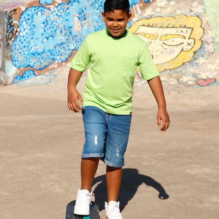Classic Kids Pocket T Short Sleeve - Kiwi