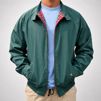 LONDON FOG HARRINGTON JACKET - RACING GREEN