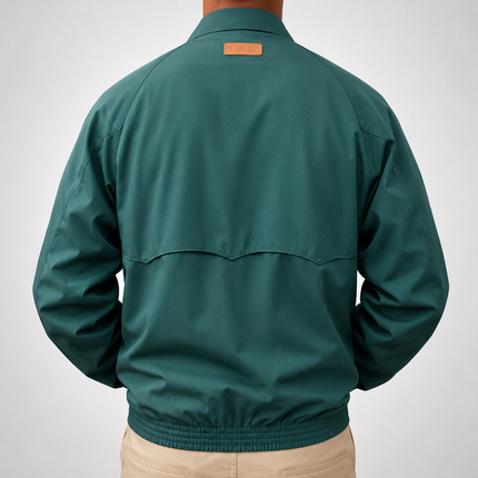 LONDON FOG HARRINGTON JACKET - RACING GREEN