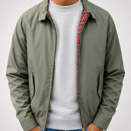 LONDON FOG HARRINGTON JACKET - OLIVE