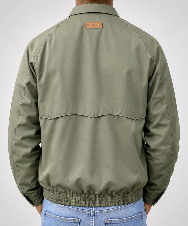 LONDON FOG HARRINGTON JACKET - OLIVE