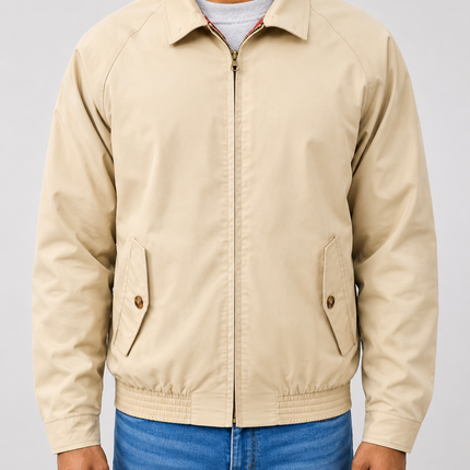 LONDON FOG HARRINGTON JACKET - STONE