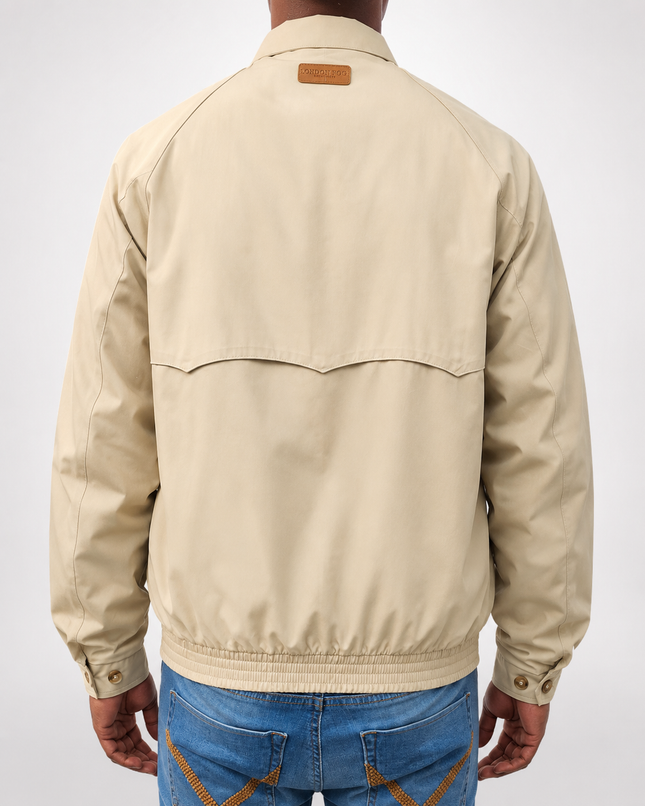 LONDON FOG HARRINGTON JACKET - STONE