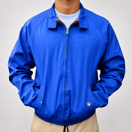 LONDON FOG HARRINGTON JACKET - ELECTRIC BLUE